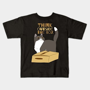 Chubby Cat and the Box Kids T-Shirt